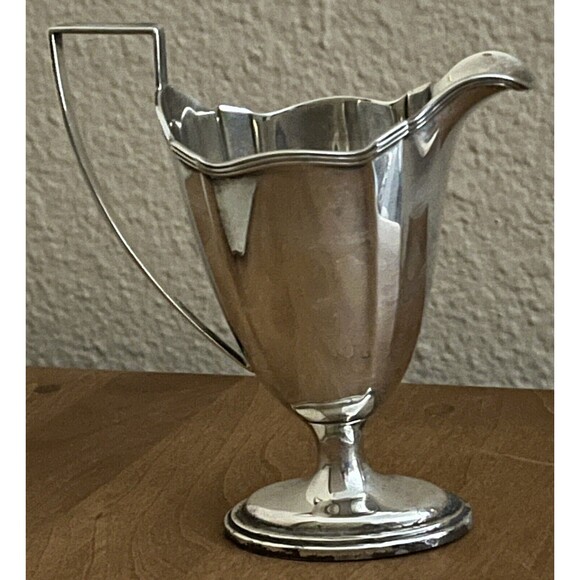 Gorham‎ Sterling Creamer Vintage 1933 Plymouth Art Deco Gold Wash 5/8 Pt No Mono - Picture 1 of 10